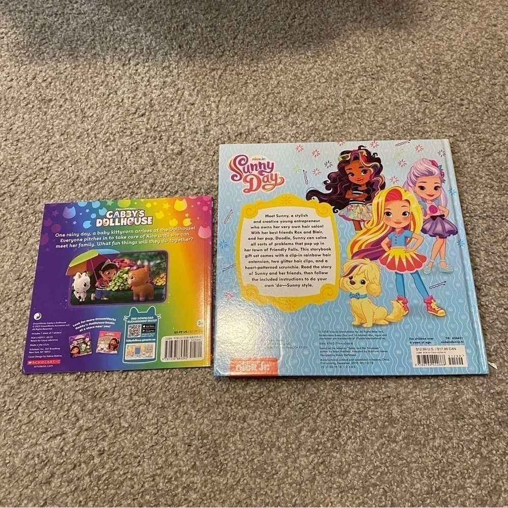 Nickelodeon Sunny Day Storybook & Gabby’s Dollhouse Meet the Kittycorn